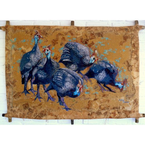 Guinea Fowls on the Prowl
